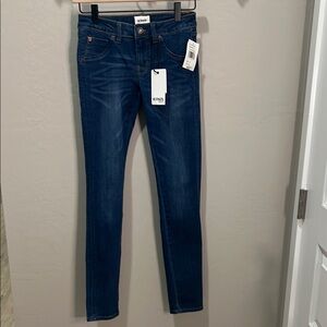 Hudson Jeans Collin Skinny Girls Blue Tapered Denim Bottoms Slim Vintage